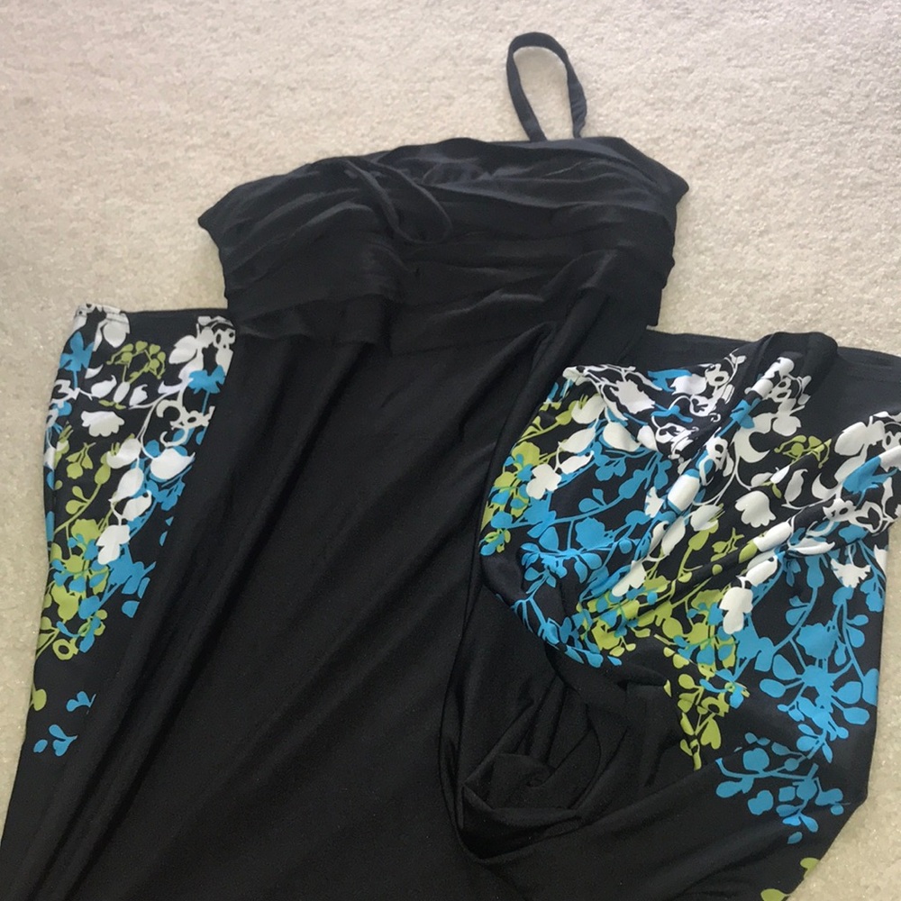 Karin Stevens maxi dress floral bottom